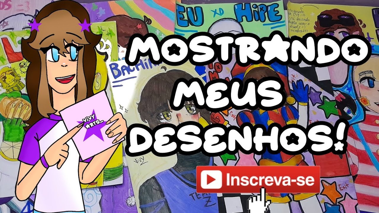 MOSTRANDO MEUS DESENHOS 😫😰| @Vivy4rts 