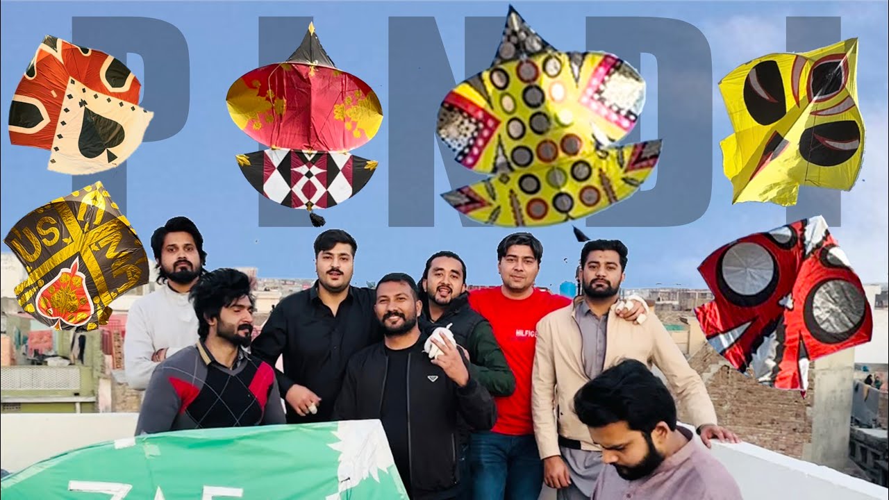 BIGGEST KITES IN RAWALPINDI BASANT 2024 |PINDI BOYS CROWD | UASAMA BUTT - TAHIR MIRZA - DASTGIR KHAN