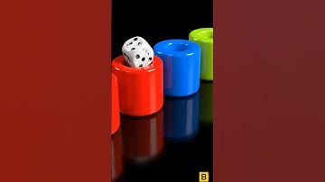 Satisfying Dice Roll & Drop | Perfect Loop Animation #Shorts