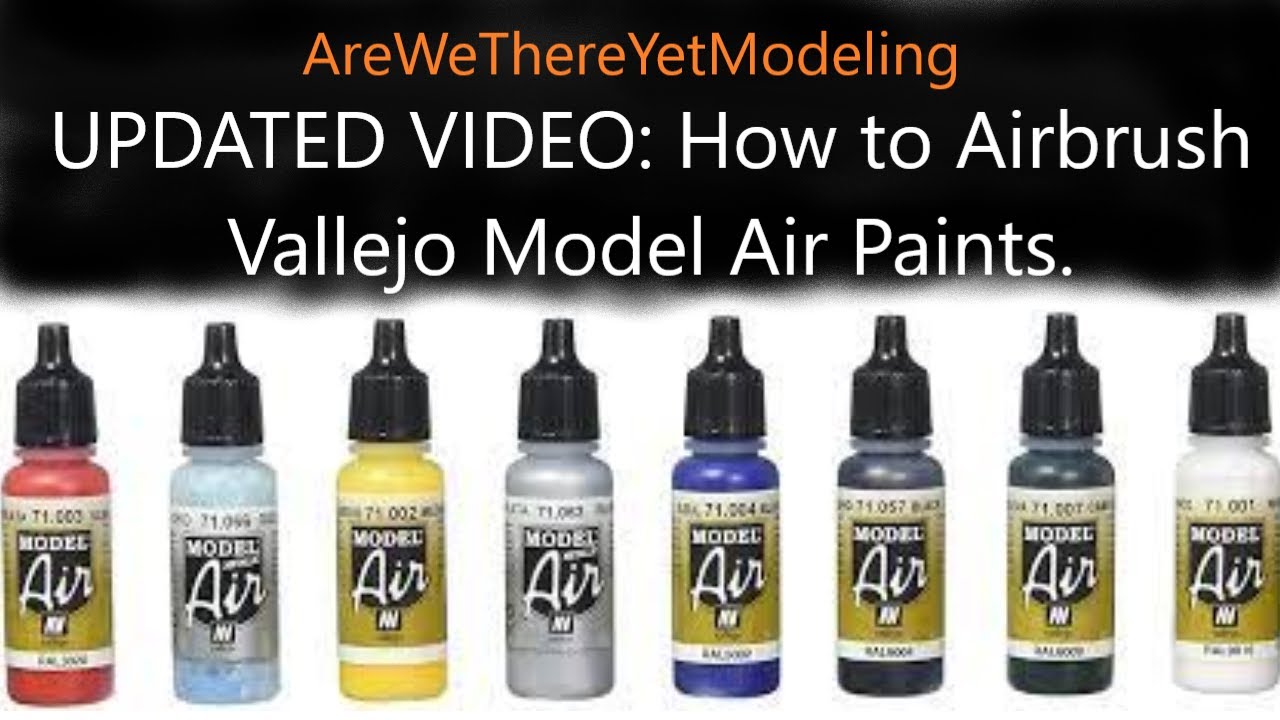 Scale Model Tips - How To Airbrush Vallejo Air Paints The Correct Way -  Great Results !! 