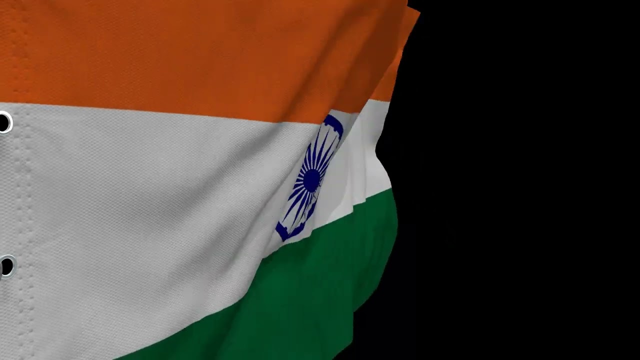 Tricolor Indian Flag Animation - 4K Quality