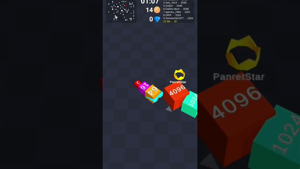 Cube Arena 2048: Merge Numbers Gameplay