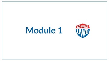 Module 1 Intro