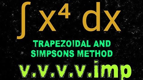 TRAPEZOIDAL AND SIMPSONS METHOD OF INTEGRATION NUMERICAL STAR MARK PROBLEMS FOR DIPLOMA #tutorlokesh