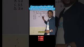 Steps to get the pH of H₂SO₄ #chemistrymadeeasy #fypyoutube #exampreparation