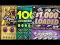 HAPPY FRIDAY‼️Royal Riches,100X & $1K Loaded🍀🍀🤑🤑CA Lottery Scratcher🍀🍀😬