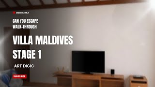 Can You Escape Villa Maldives Stage 1 Walk-through Art Digic screenshot 4