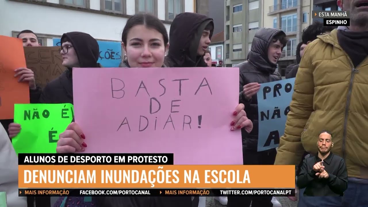 FALSO DIRETO: MANIF ESTUDANTES DE DESPORTO DE ESPINHO