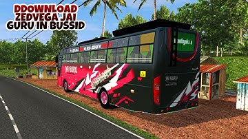 Jai Guru Zedvega Bus Mod In Bus Simulator Indonesia - Bussid Bus Mod - Bussid Car Mod - Bussid Mods