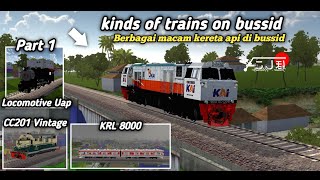 Various types of trains in Bus Simulator Indonesia Part 1❗- Bus Simulator Indonesia screenshot 1