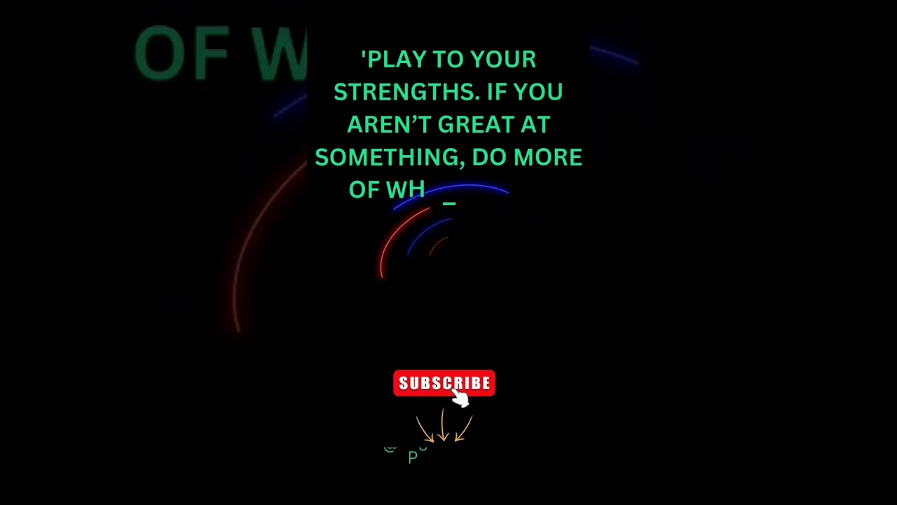 'Play to your strengths. -Jason Lemkin 
