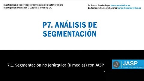 7 1 Analisis segmentacion con jasp cluster no jerarquico K medias