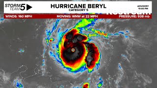 LIVE: Tracking Hurricane Beryl