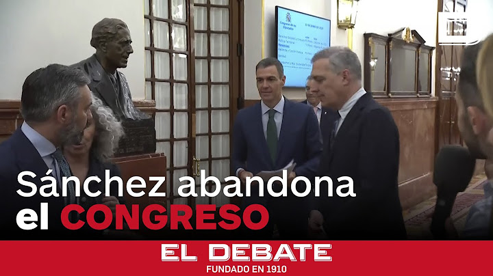 Sánchez huye del Congreso sin responder a los periodistas a la salida del hemiciclo