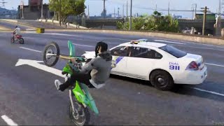 DIRTBIKE RIDEOUT$$$ WHEELIE BATTLE!! GTA  [FEARLESS RP] [FIVEM]