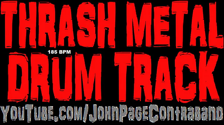 Thrash Metal Drum Backing Track Beat Loop FREE