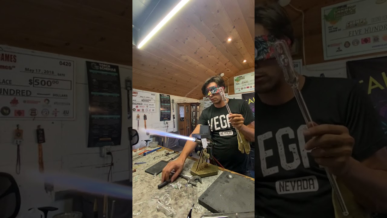 Blindfolded Glassblowing