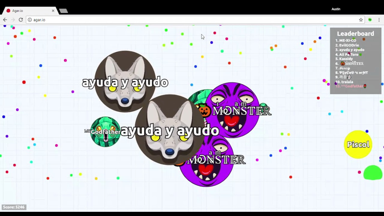 Agario gameplay with the MK clan - YouTube