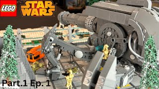 The Siege of Kaller Lego Clone Wars MOC, the beginning