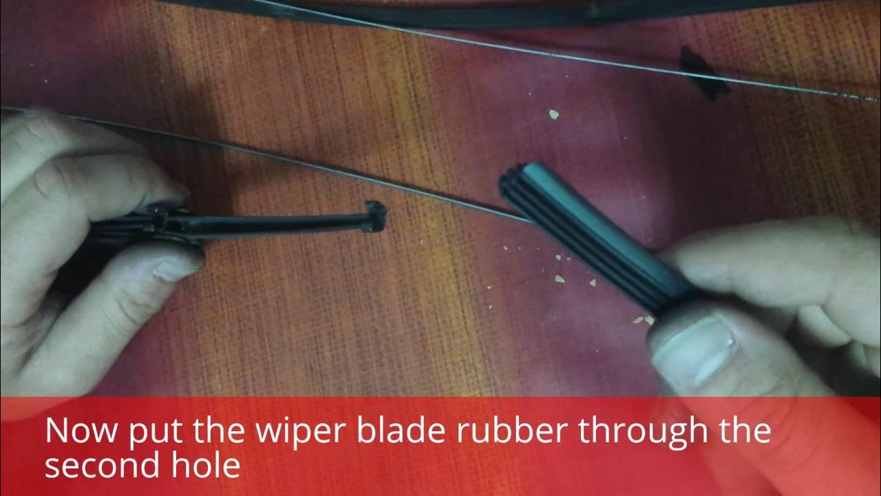 How to change wiper blade rubbers on your car YouTube