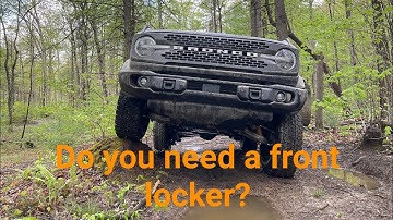 Ford Bronco- Front Locker VS. No Front Locker Demonstration