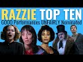 Top 10 best performances unfairly nominated at the razzies