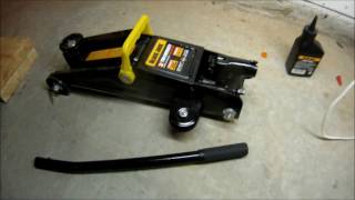 フロアジャッキのエア抜き＆オイル補充/Hydraulic Floor Jack Bleeding & Fill