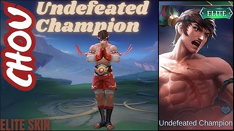 Chou "Undefeated Champion - Painted" Elite Skin | MLBB Skin Effects 4K UHD | Skill Effects