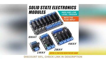 12V Relay 1 2 4 8 Channel SSR High Low Level Solid State Relay Module 250V 2A For Arduino 5V Relay