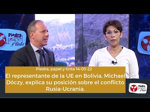 El representante de la UE en Bolivia, Michael Dóczy, explica sobre el conflicto Rusia-Ucrania.