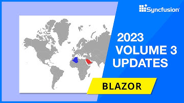 Syncfusion Blazor Updates—2023 Volume 3