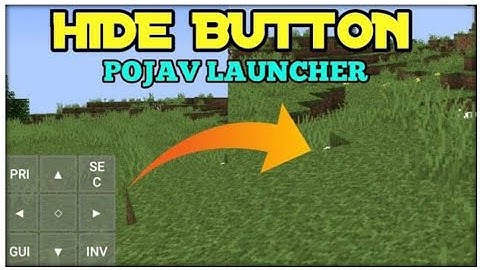 How to hide button in pojavlauncer||Minecraft