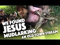 WE FOUND JESUS and more! - Mudlarking a stream for river treasure!