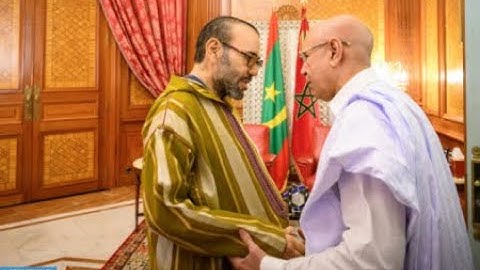 جلالة الملك يستقبل رئيس الجمهورية الإسلامية الموريتاني فخامة السيد محمد ولد الشيخ الغزواني