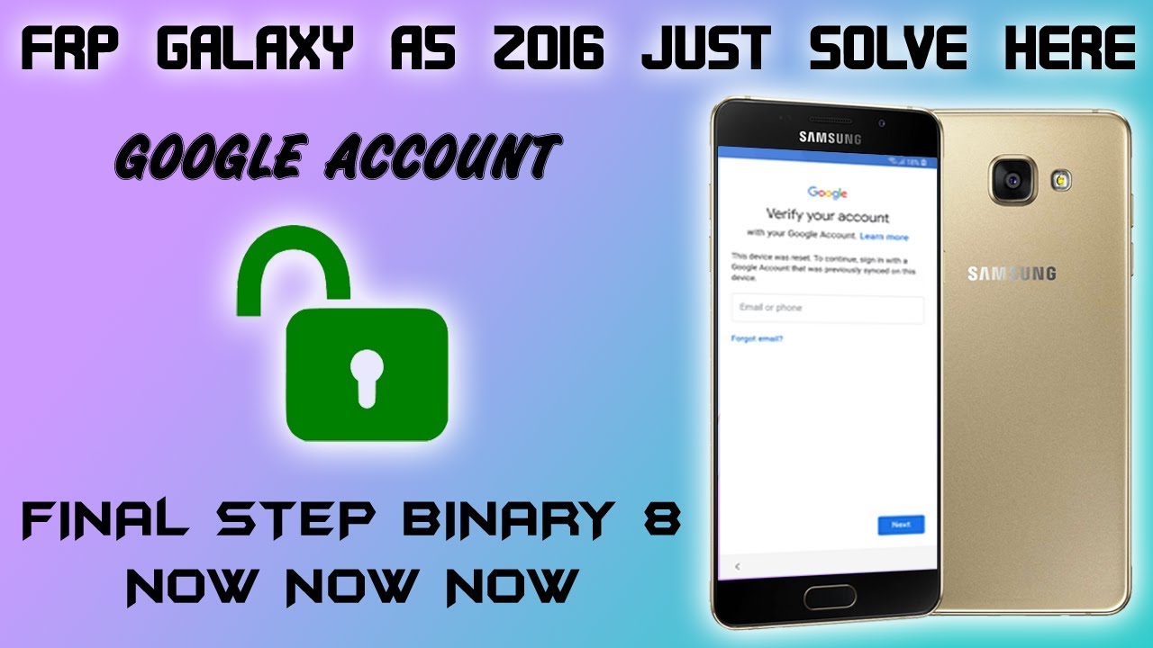 Frp Bypass Samsung Galaxy A5 2016