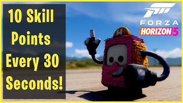 Forza Horizon 5  - Earn 10 Skill Points In 30 Seconds!! NO GLITCH - Just a custom blueprint
