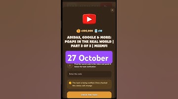 Adidas Google & More POAPs in the Real World | Part 3 of 5 | MeemFi #memefi #airdrop