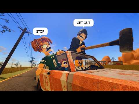 ROBLOX A Desert Trip 🌵 But Robber is hunting us