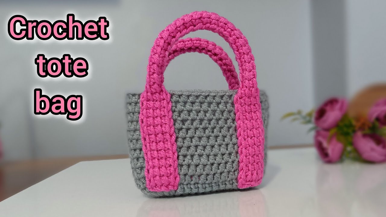 crochet bag for beginners ✅ crochet mini tote bag purse #crochet #knitting