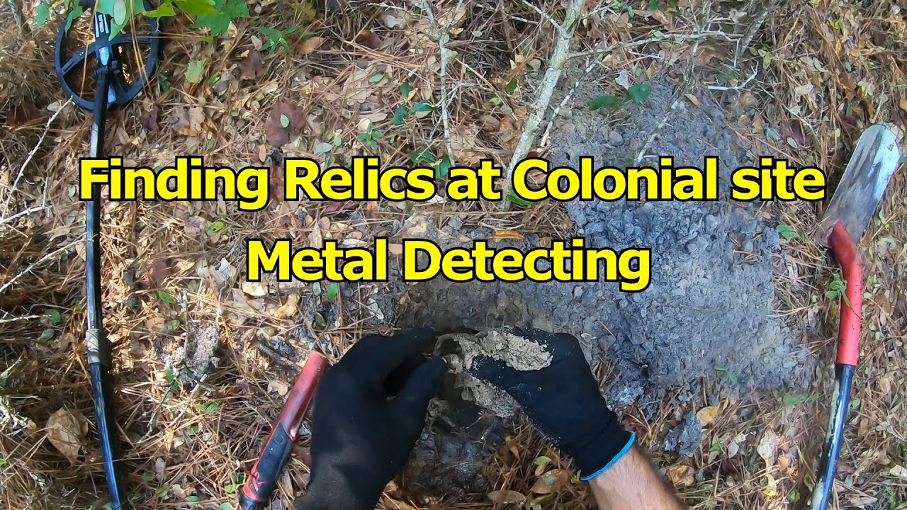Finding Relics at Colonial site Metal Detecting - YouTube