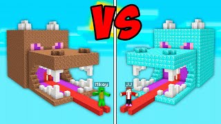 Mikey Poor vs JJ Rich SKY Dragon HEAD BASE BATTLE in Minecraft (Maizen)