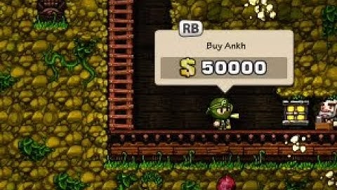 Unfortunate way to Use the Ankh [Spelunky]