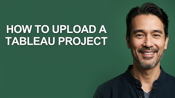 How to Upload a Tableau Project - KevinHowTo