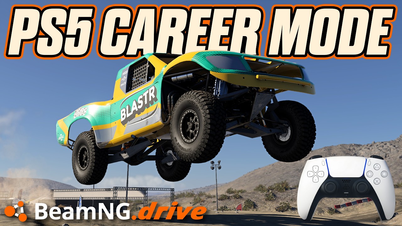 Is BeamNG Career Mode Good on PS5? | First Look | Controller Gameplay
