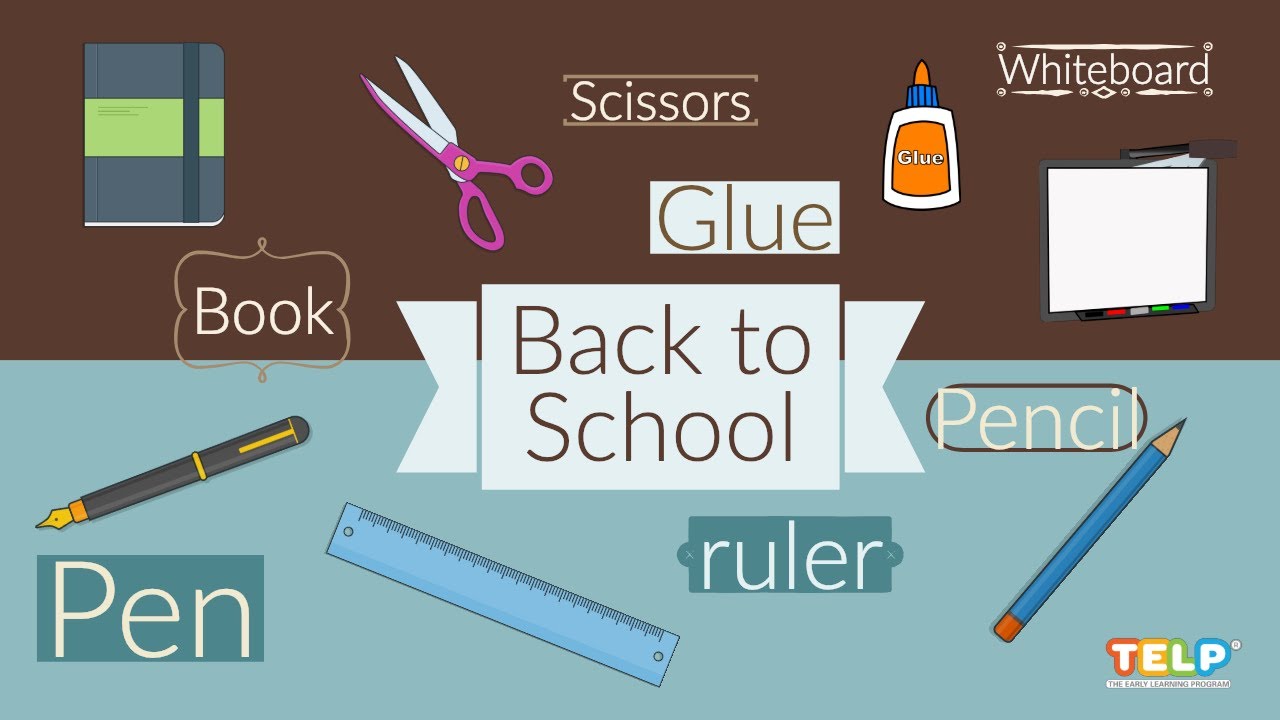BACK TO SCHOOL Vocabulary - Theme-based Learning (LEARN ENGLISH)