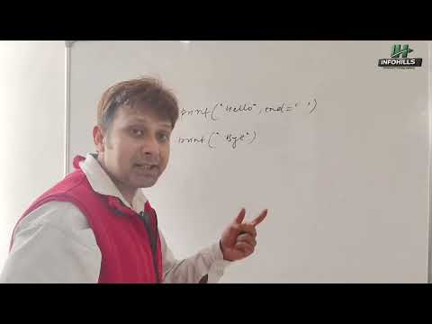 Print output on the same line in python | infohills