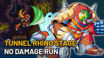 [2] Mega Man X3 - Zero Project: Tunnel Rhino Stage (No Damage)