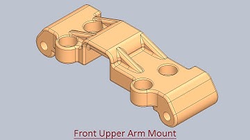 Front Upper Arm Mount (Video Tutorial) SolidWorks