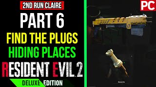 Resident Evil 2 Deluxe Edition Gameplay [2nd Run Claire] Part 6 - Find The Plugs & Hidden Places