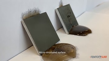 FemtoSurf: Self-cleaning surface - femtosecond laser micro-texturing